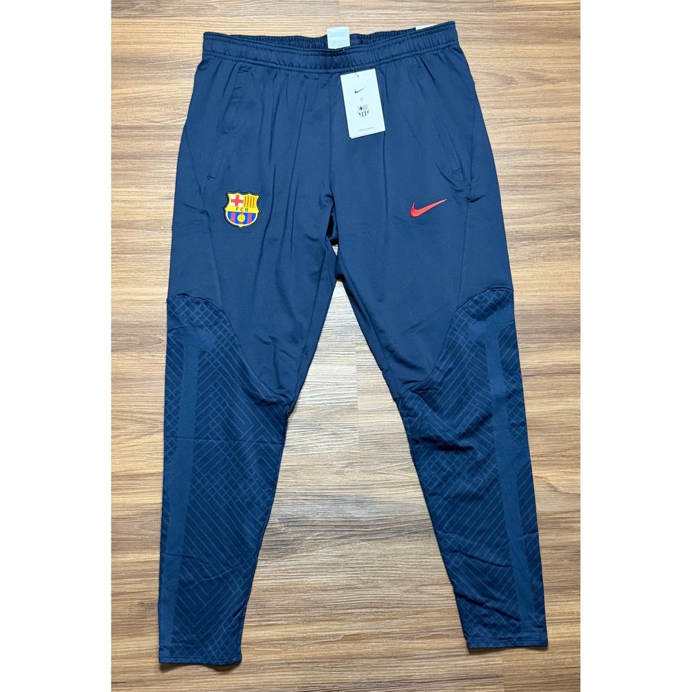 Nike FC Barcelona Strike Training Pants Mens Navy Blue (DJ8542-451) Sz L